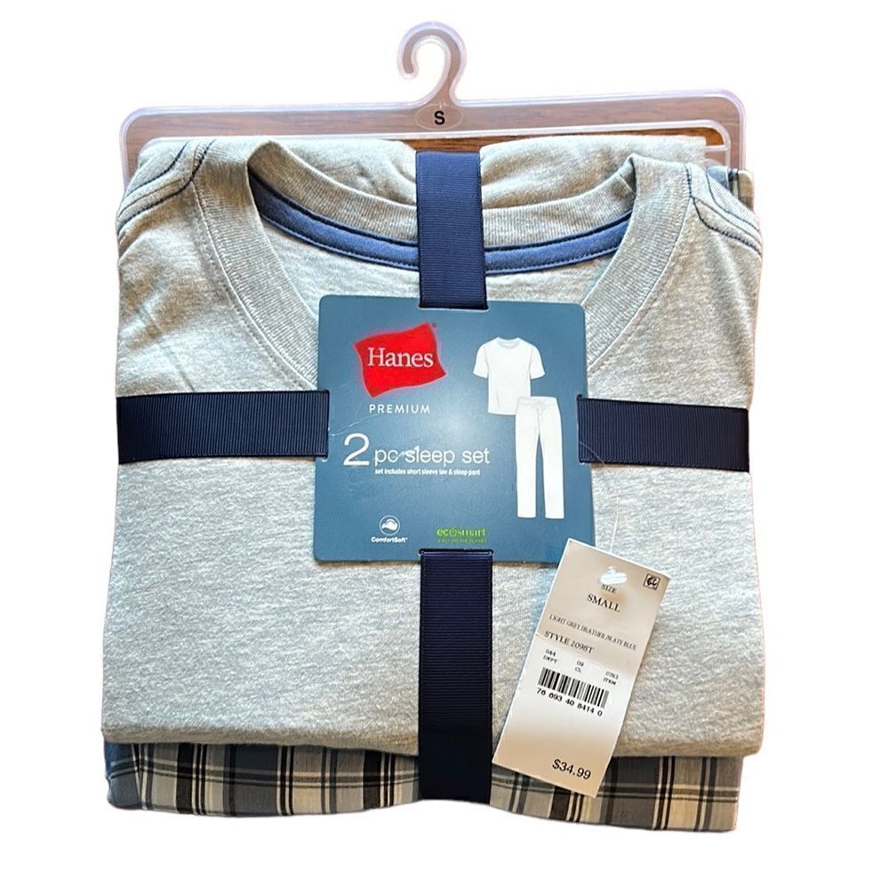 NEW Hanes Mens 2 Piece Sleep Set